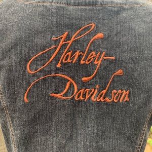 Harley Davidson denim vest